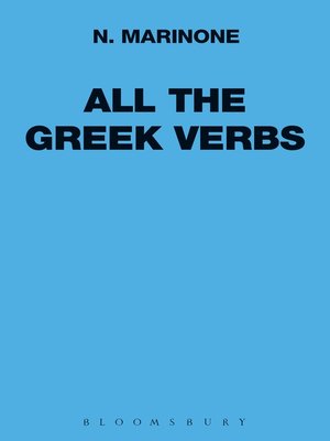 cover image of All the Greek Verbs